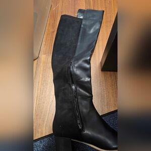 Elegant Black Nine West Heeled Boots for Women